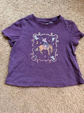 Shyanne Purple Western T Shirt